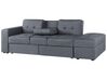 Sectional Sofa Bed with Ottoman Dark Grey FALSTER_751415