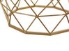 Marble Effect Wire Frame Side Table with Gold HALSEY_829624