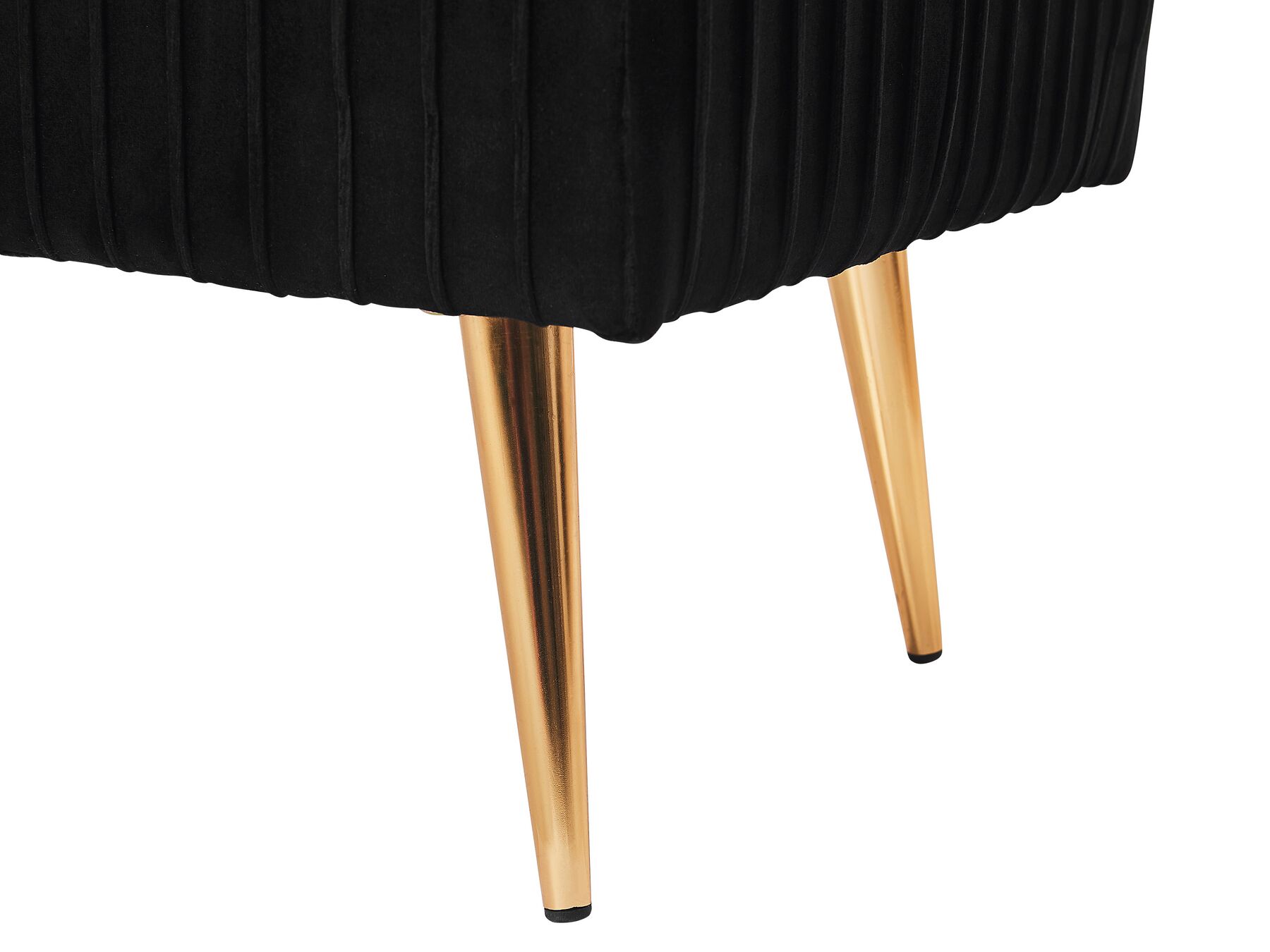 Panchina Con Contenitore In Velluto Verde Scuro - Gambe Dorate, Per Camera O Soggiorno - Foto 9