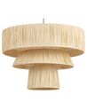 Lampe suspension en papier teinte naturelle CHAMBO_871459
