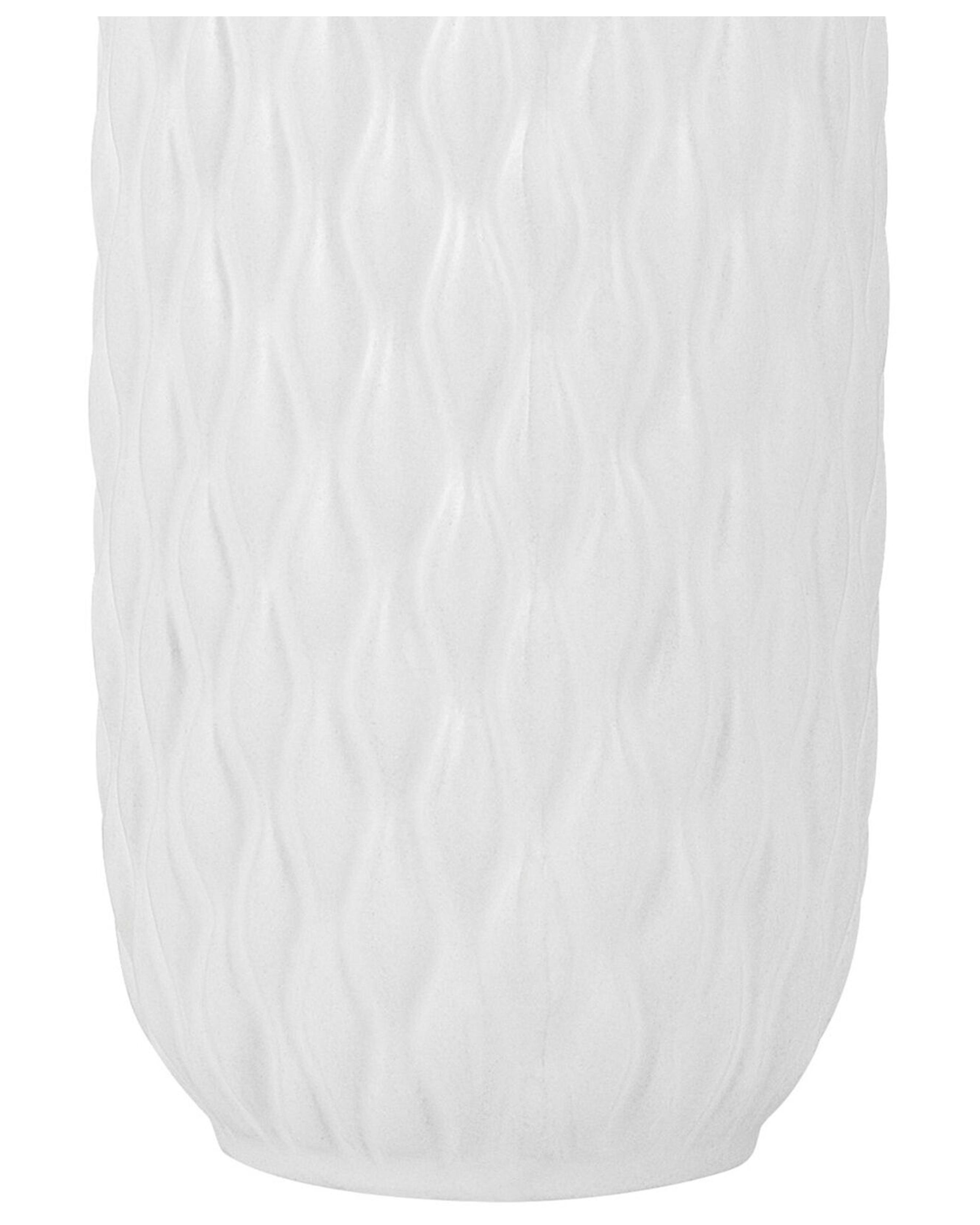 Dekorativ vase 31 cm hvit EMAR_796072