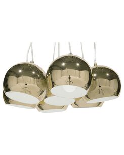 Riippuvalaisin 7 polttimoa metalli kulta OLZA