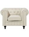 Fauteuil stof beige CHESTERFIELD_716976