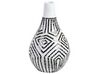 Terracotta Decorative Vase 50 cm Black and White OMBILIN_849530