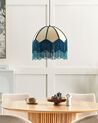 Pendant Lamp Natural and Blue MILAGRO_871443