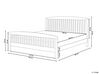 Bed hout donkerbruin 180 x 200 cm CASTRES_712008
