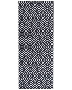 Matto kangas musta/valkoinen 80 x 200 cm KARUNGAL Matto kangas musta/valkoinen 80 x 200 cm KARUNGAL