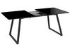 Rozkladací jedálenský stôl 150/180 x 90 cm čierny TOURAN_820919