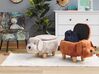 Pouf animaletto in velluto beige DOGGY_783222