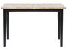Extending Wooden Dining Table 120/150 x 80 cm Light Wood and Black HOUSTON_785759