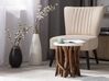 Table basse en bois avec plateau blanc HOUMA_735992