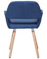 Set of 2 Fabric Dining Chairs Blue CHICAGO_696140