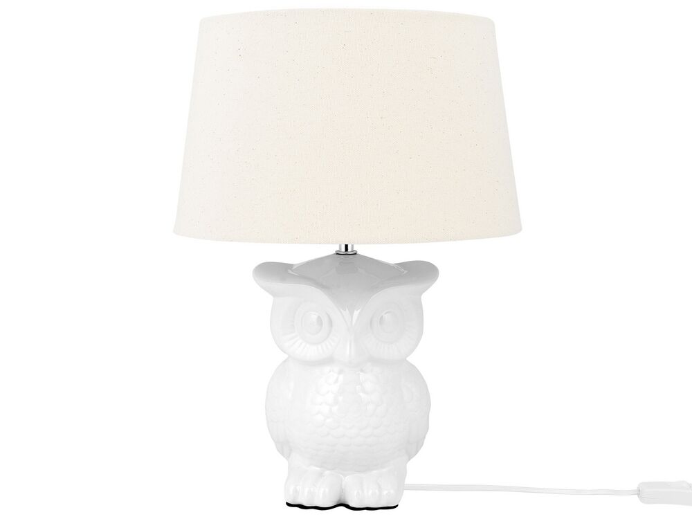 Table Lamp White Owl Beliani Co Uk Table Lamp White Owl Beliani Co Uk, Owl Table Lamp