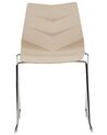Set of 4 Dining Chairs Beige HARTLEY_873453