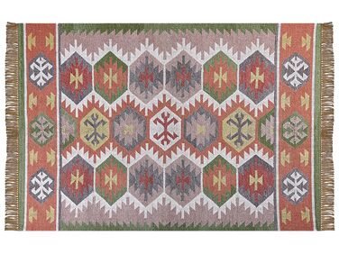 Outdoor Teppich mehrfarbig 160 x 230 cm orientalisches Muster Kurzflor SAHBAZ