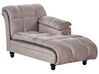Chaiselongue taupe linksseitig LORMONT _743859