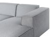 Left Hand Fabric Corner Sofa Grey DOLVA_871873