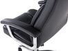 Cadeira de escritório em pele sintética preta ADVANCE_504802