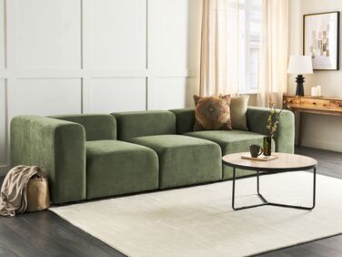 3-seters modulær sofa kordfløyel Grønn FALSTERBO