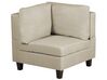 3-Seater Modular Fabric Sofa Beige FEVIK_769855