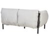Hagesett i aluminium 2-seters sofa med lenestoler lysegrå ESPERIA_868701