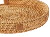 Set of 2 Rattan Decorative Trays Light ADELSO_894070