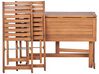 Ensemble de terrasse bistrot table et 2 chaises en bois d'acacia LENOLA _811835