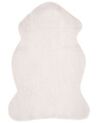 Kunstfell-Teppich Kaninchen weiß 90 cm UNDARA_790237