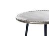 Tavolino metallo argento e nero ⌀ 43 cm TELFER_853847
