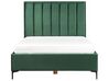 Łóżko z pojemnikiem welurowe 140 x 200 cm zielone SEZANNE_916687