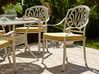 Sada 4 záhradných hliníkových stoličiek bielych ANCONA_806952