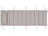 Tumbona de madera con cojín gris pardo BRESCIA_746562