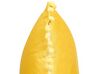 Dekokissen Samtstoff gelb Mini-Pompons 45 x 45 cm 2er Set AERANGIS_837978