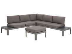 5-istuttava ulkosohvaryhmä alumiini harmaa FERENTINO 5-istuttava ulkosohvaryhmä alumiini harmaa FERENTINO