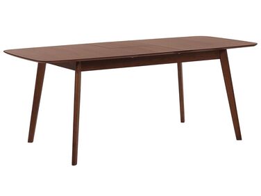 Rozkladací jedálenský stôl 120/150 x 75 cm tmavé drevo MADOX