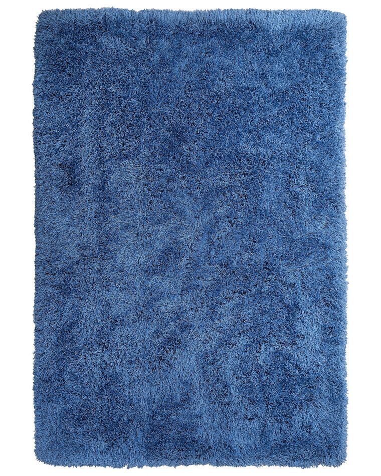 Tappeto shaggy rettangolare blu 200 x 300 cm CIDE_746884