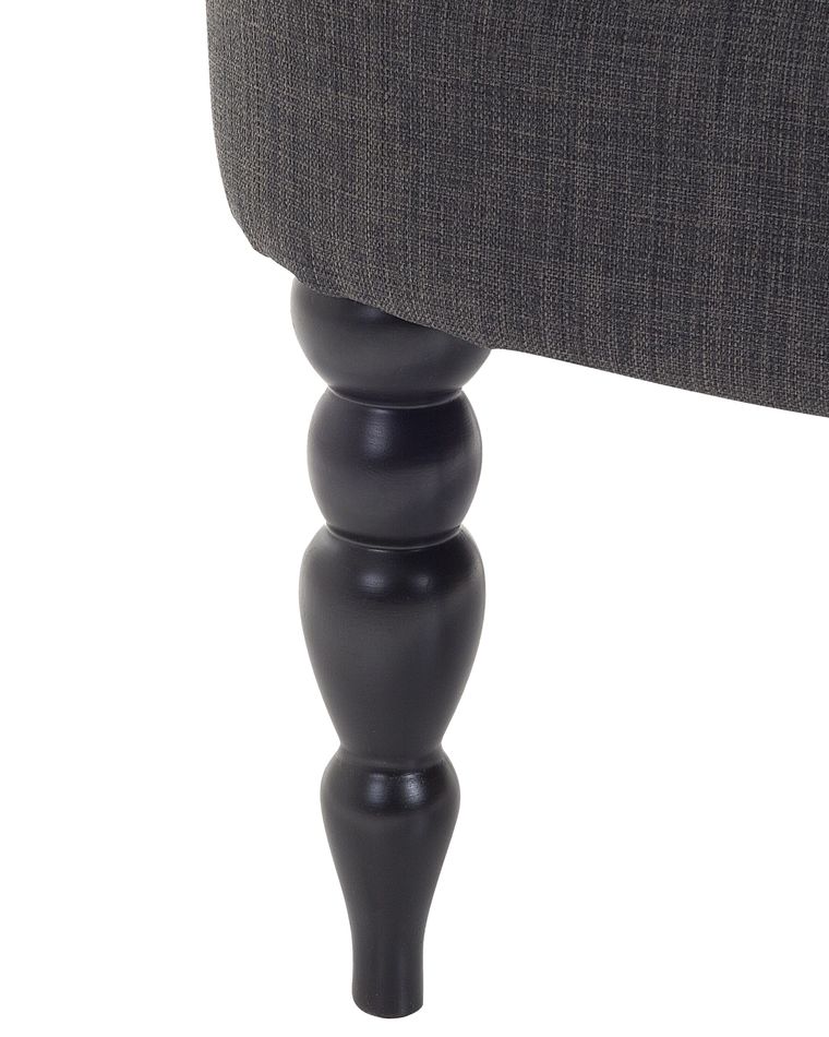 Fabric Armchair Dark Grey ALESUND Beliani.co.uk