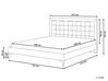 Łóżko welurowe 140 x 200 cm szare LIMOUX_767422