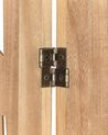 Wooden Folding 3 Panel Room Divider 170 x 122 cm Light Wood VERNAGO_874105