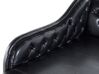 Right Hand Chaise Lounge Faux Leather Black NIMES_697441