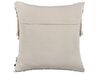 Set of 2 Cotton Cushions with Tassels 45 x 45 cm Beige SOFCA_802241