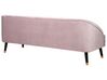 3 Seater Velvet Sofa Pink ALSVAG_732236