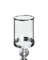 Candelero de vidrio/metal plateado 36 cm COTUI_790745