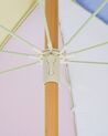 Parasol multifarvet/bøgetræ ø 150 cm MONDELLO_848564