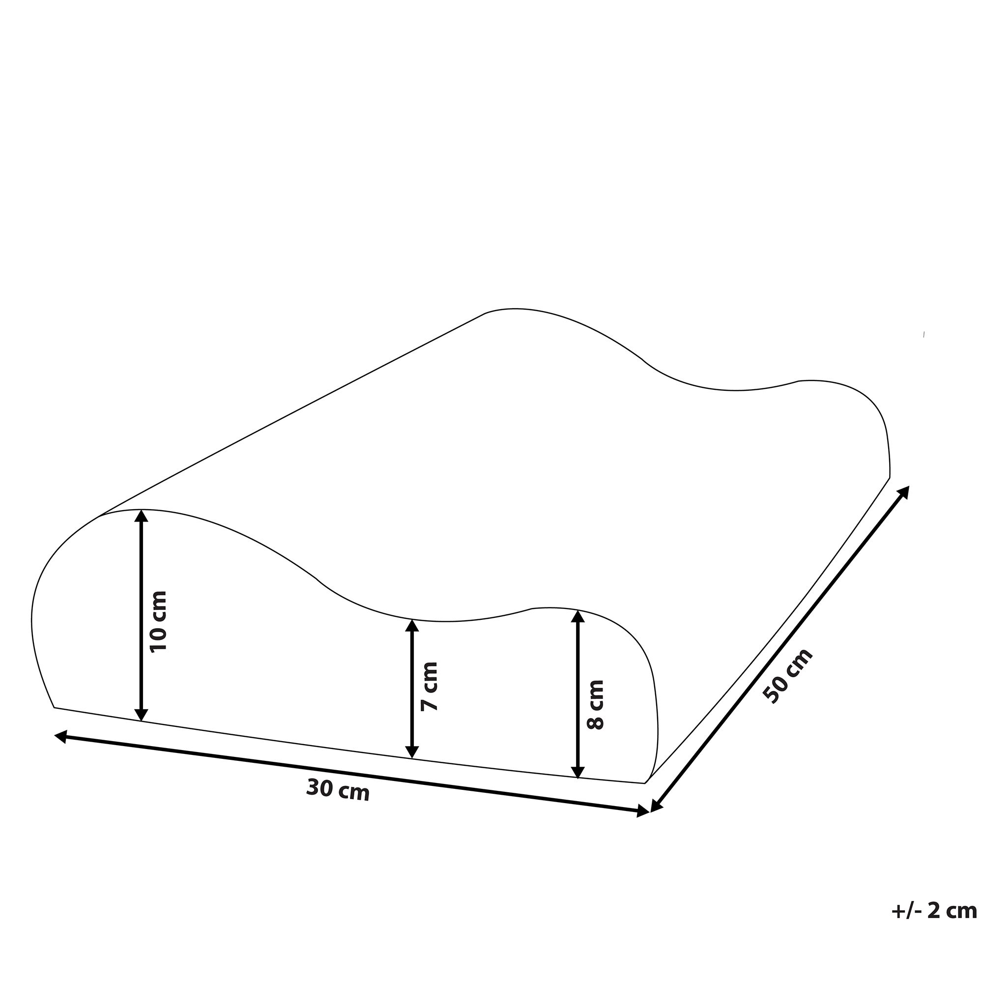Poduszka żelowa memory foam 50 x 30 cm biała MOCO