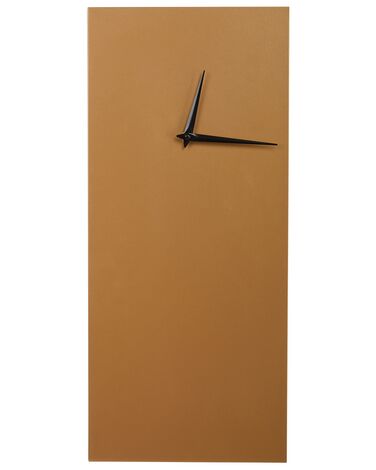 Iron Wall Clock 22 x 50 cm Gold POMBAL