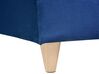 Chaise longue velluto blu con contenitore lato destro MERI_749763