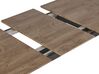 Esstisch dunkler Holzfarbton / schwarz 140/180 x 80 cm ausziehbar BARBOSA_786549