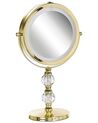 Make-up spiegel met LED goud ø 18 cm CLAIRA_813647