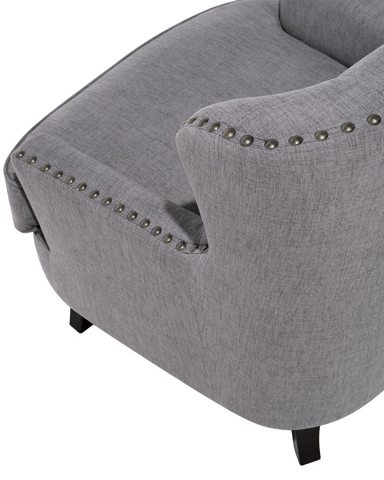 Poltrona in tessuto grigio chiaro VIBORG II - Vente-unique